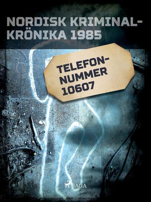 cover image of Telefonnummer 10607